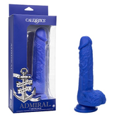 Admiral 7 Inch Vibrating Sailor Soft Liquid Silicone Dong with Suction Cup Base and USB Rechargeable Battery DONGS